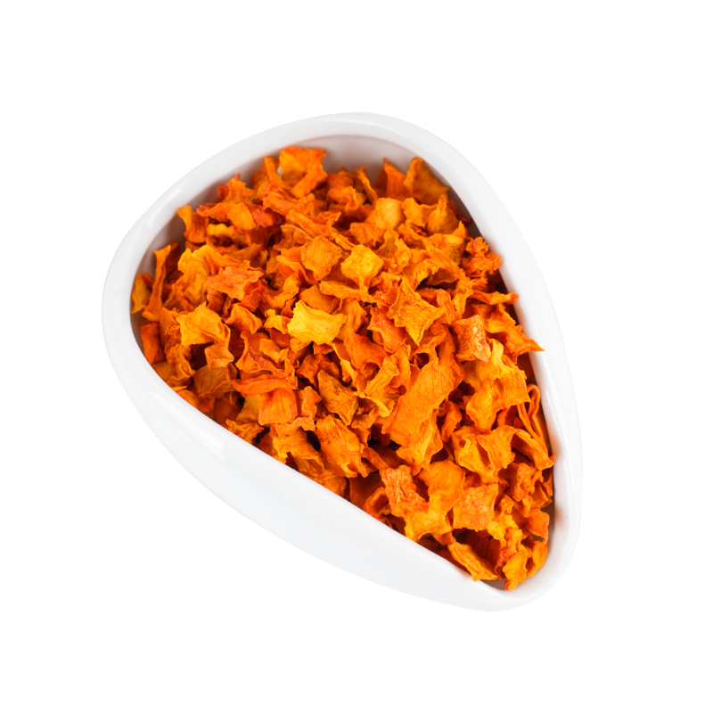 Dehydrated pumpkin cube